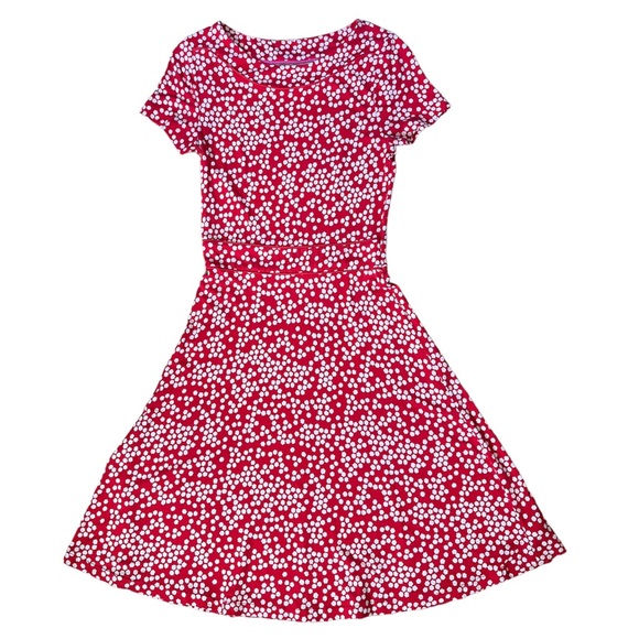 Boden Red & White Portia Blossom Dress Sz 8 Regular - Picture 8 of 15